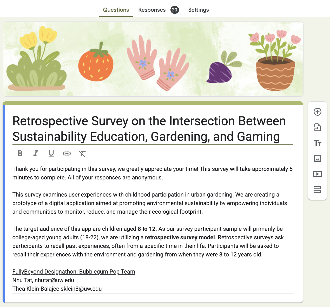 Research survey